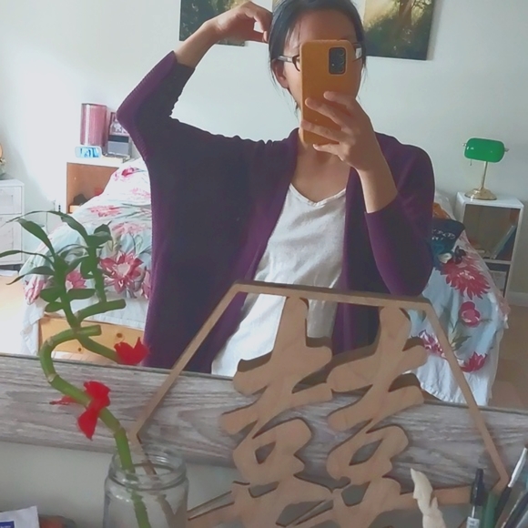 Express Textured Drop Shoulder Open Cover-up - Picture 1 of 14